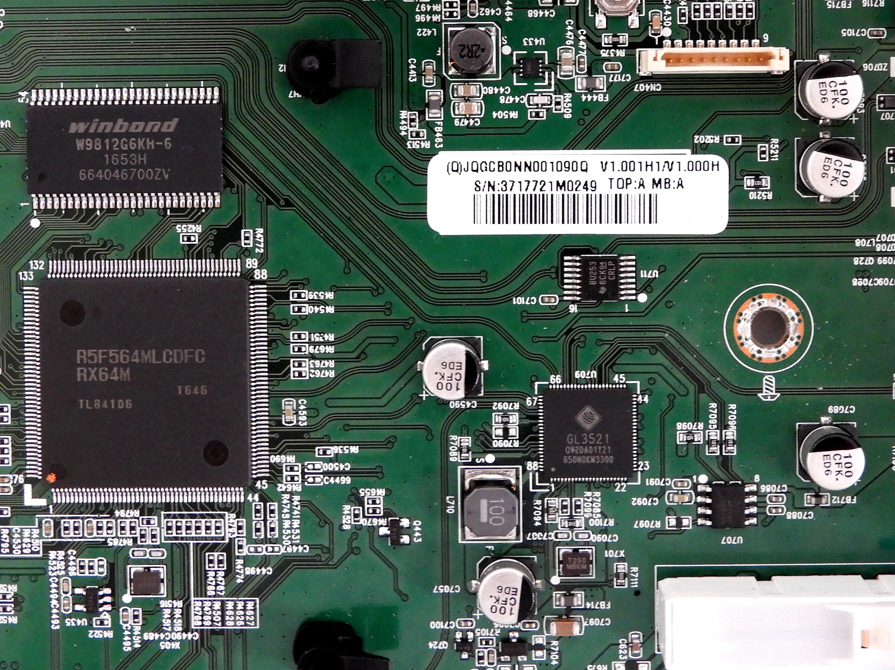 NEC P554 Main Board (Q)JQGCB0NN0010 , 715G7893-M0G-000-005K - TV Parts Home
