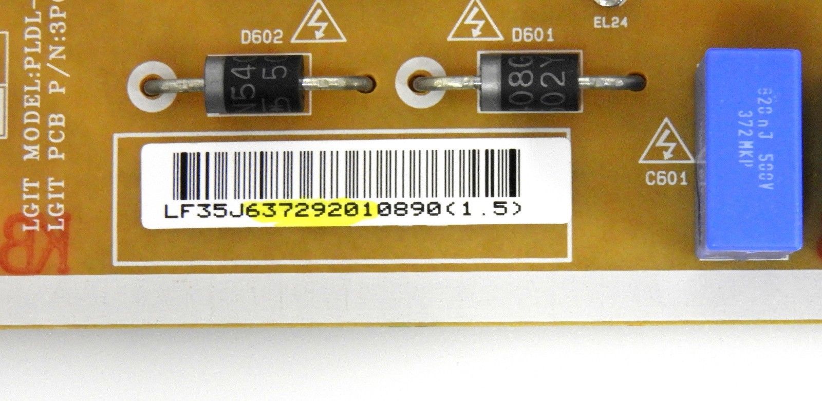 LG 65UF8500-UB Power Supply Board EAY63729201 - Image 2