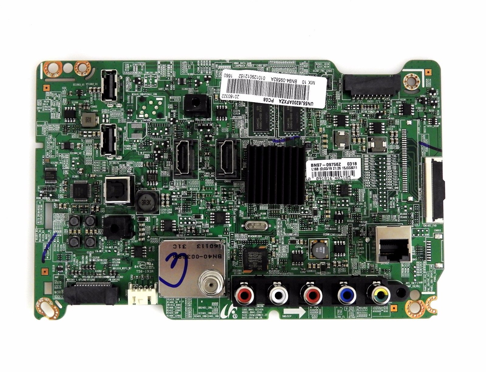 Samsung UN55J6200AF Main Board BN9409582A TV Parts Home