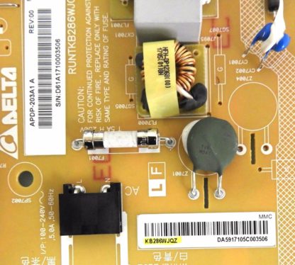 Sharp LC-70LE660U Power Supply / LED Board RUNTKB286WJQZ - Image 2