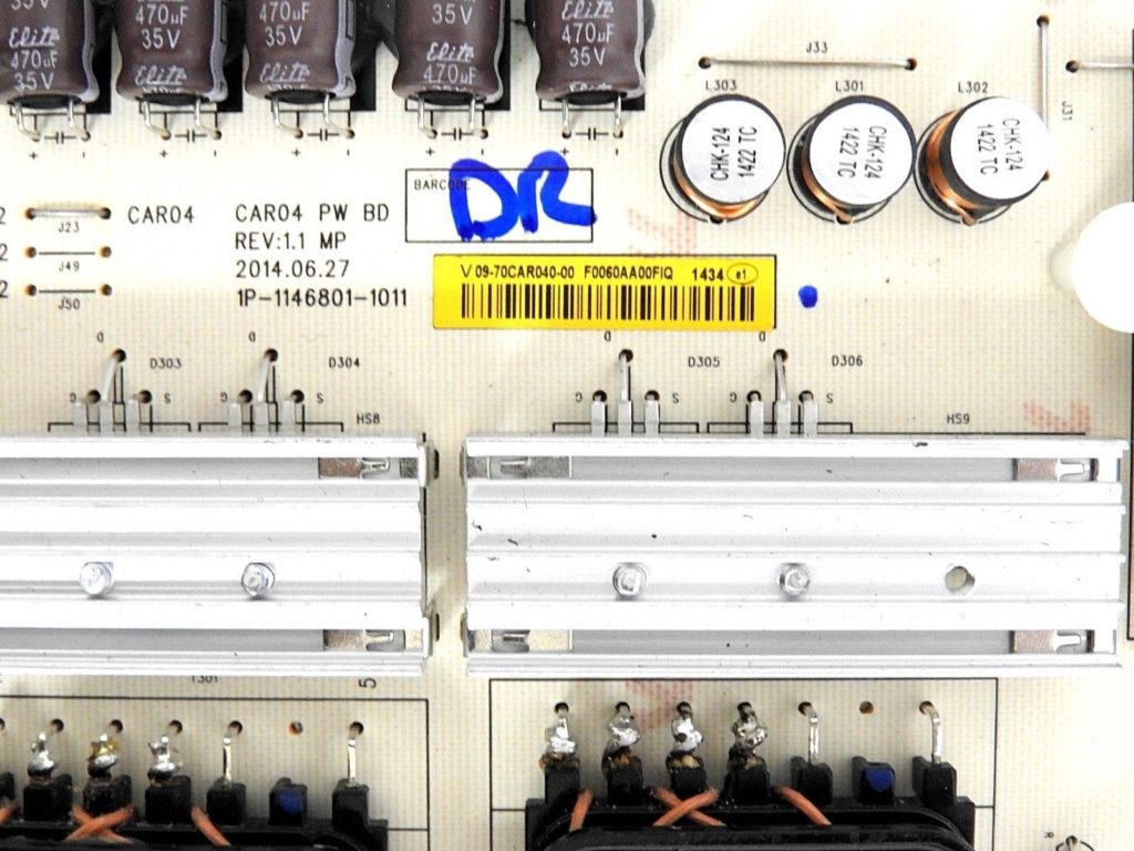 VIZIO P702UIB3 Power Supply Board 0970CAR04000 TV Parts Home