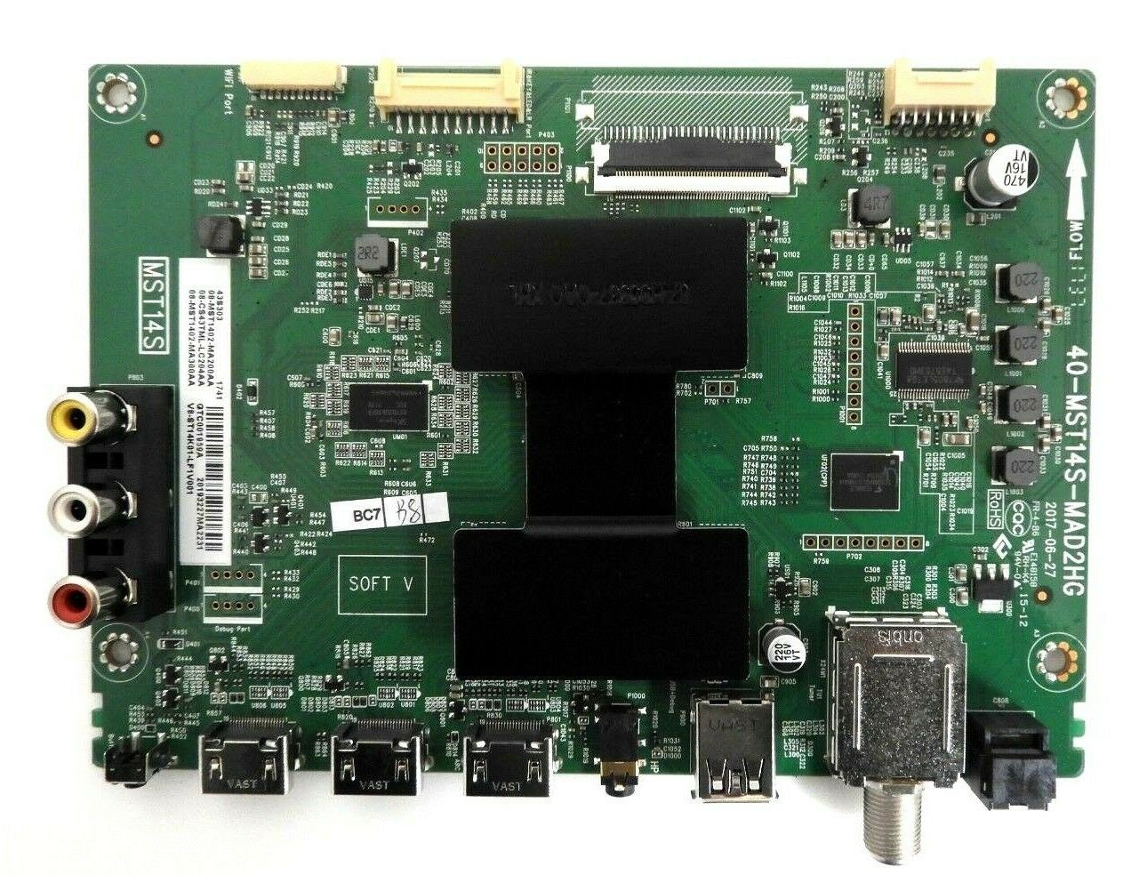 TCL 43S303 Main Board 08-CS43TML-LC204AA , 08-MST1402-MA200AA , 08-MST1402-MA300AA