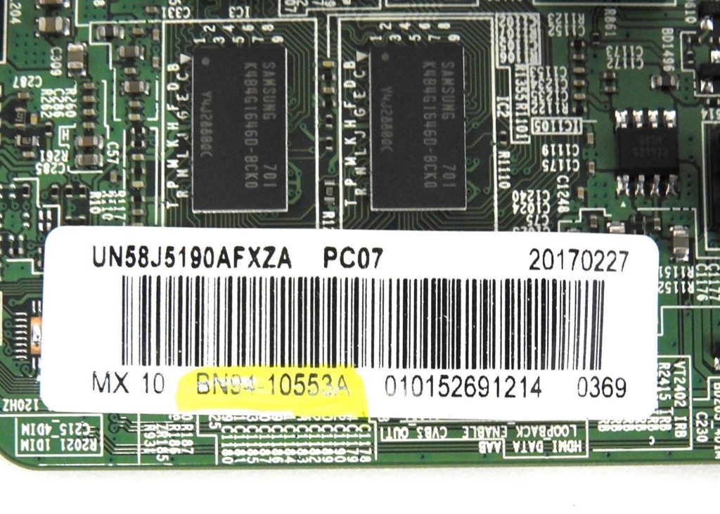SAMSUNG UN58J5190AF Main Board BN9410553A TV Parts Home