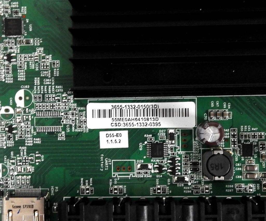 VIZIO D55E0 Main Board 365513320150 TV Parts Home