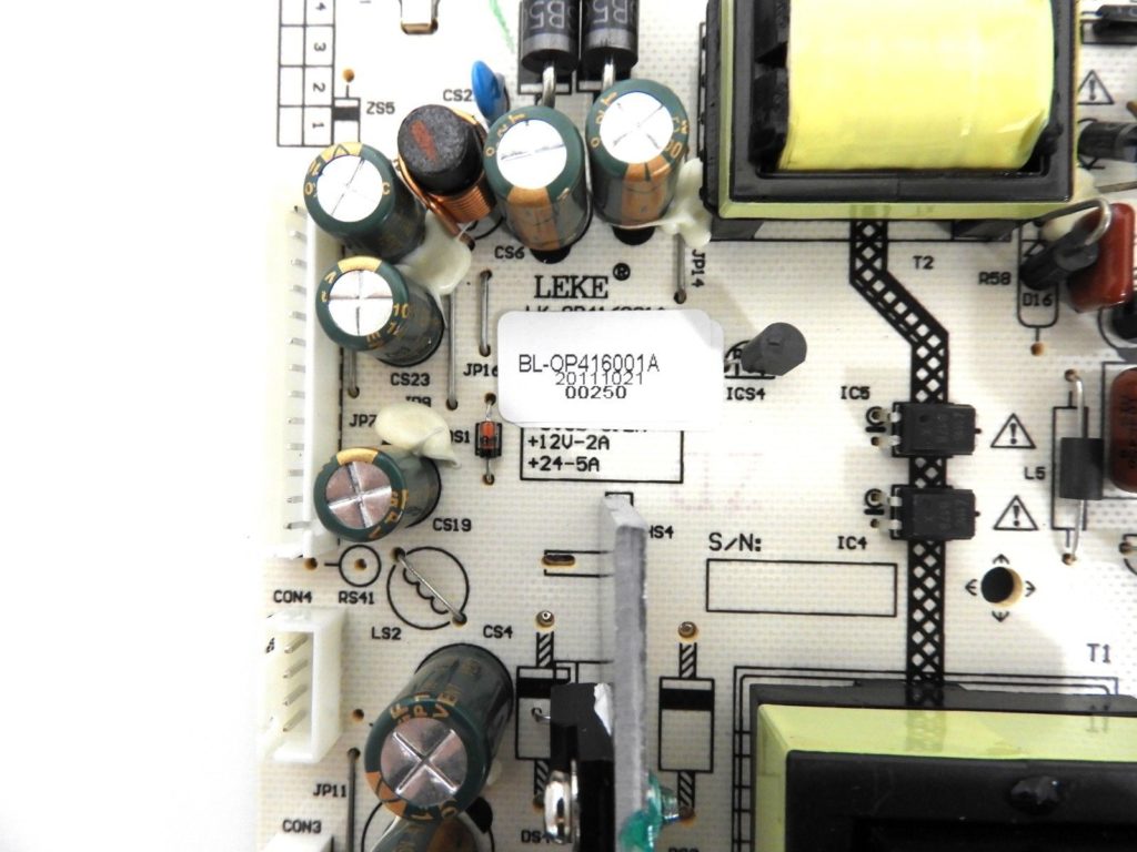 Seiki LC32B56 Power Supply Board BLOP416001A TV Parts Home