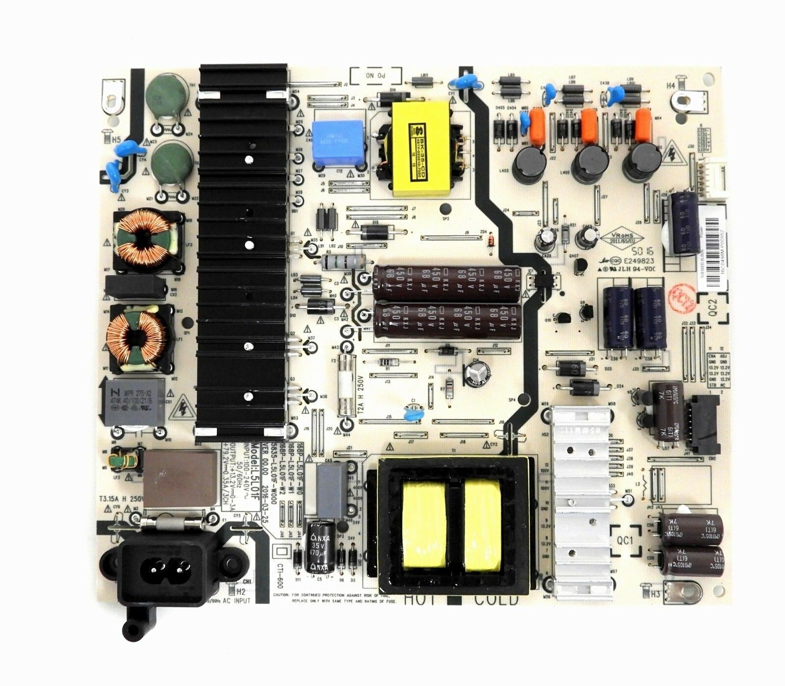 LG 50UH5530 Power Supply Repair Kit – L5L01F Board Replacement Parts