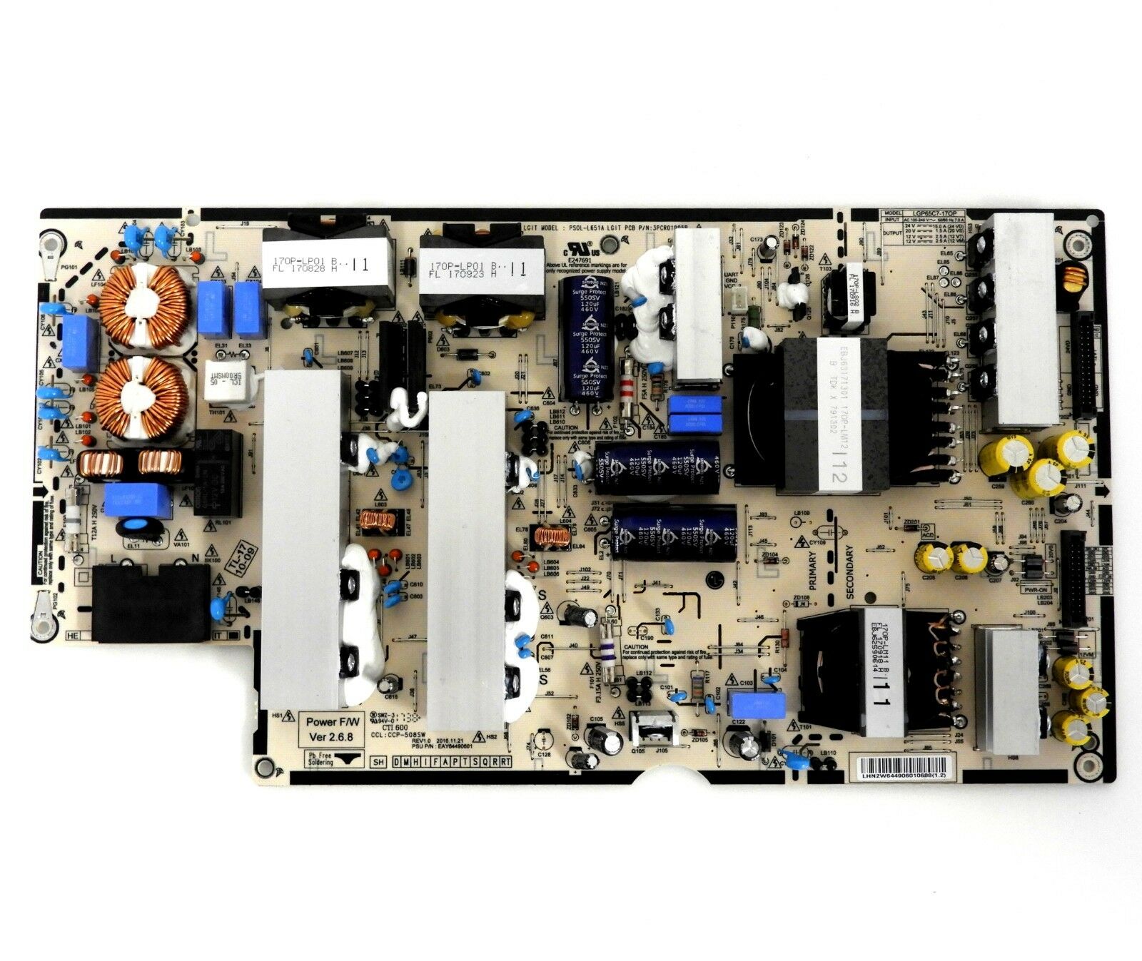 LG OLED65E7P-U, OLED65C7P-U Power Supply Board EAY64490601