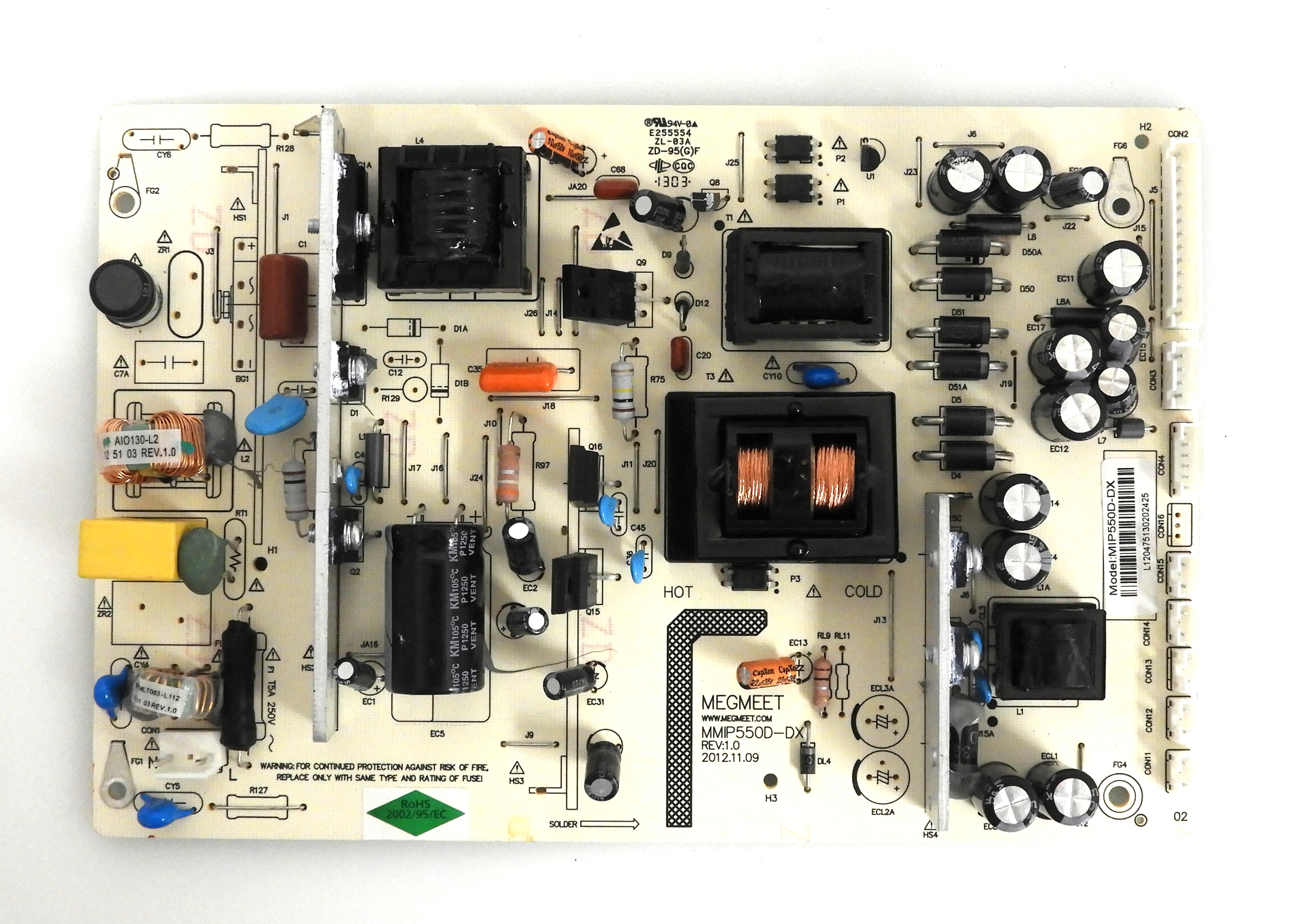 Westinghouse DW46F1Y1 Power Supply Board MIP550D-DX