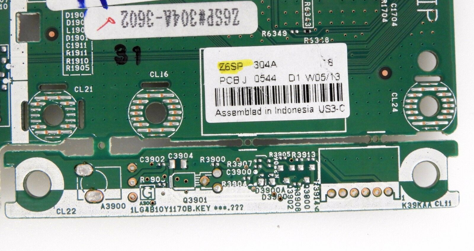 SANYO DP39843 Main Board 1LG4B10Y117000 , 1LG4B10Y1170A , Z6SP - TV