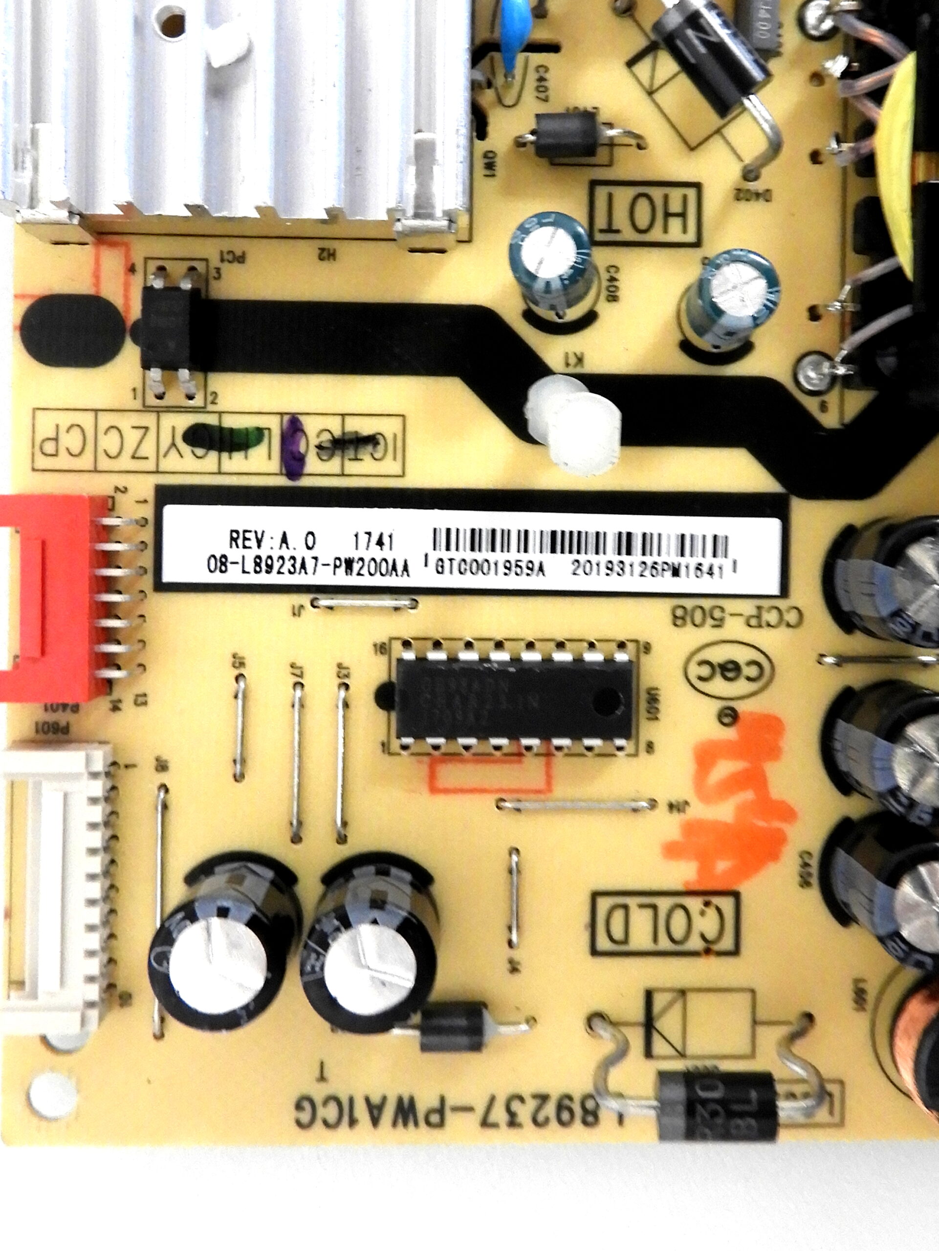 TCL 43S303 , 43S303LBAA TV Boards Set 08-CS43TML-LC204AA, 08-L8923A7-PW200AA - Image 2