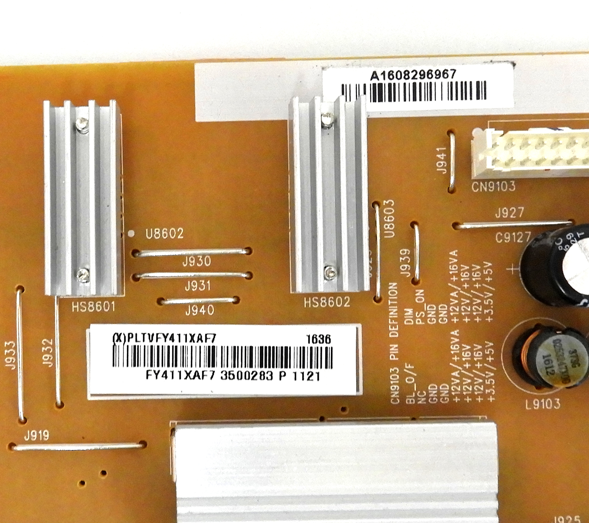 Insignia NS-50DR710NA17 Power Supply Board PLTVFY411XAF7 - Image 2