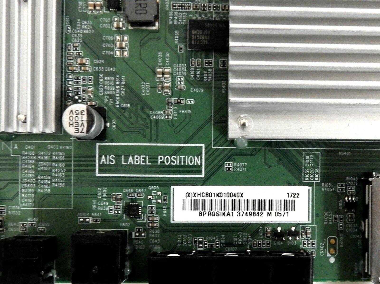 Insignia NS-55DR620NA18 Main Board 756TXHCB01K0100 , XHCB01K0100 - Image 2