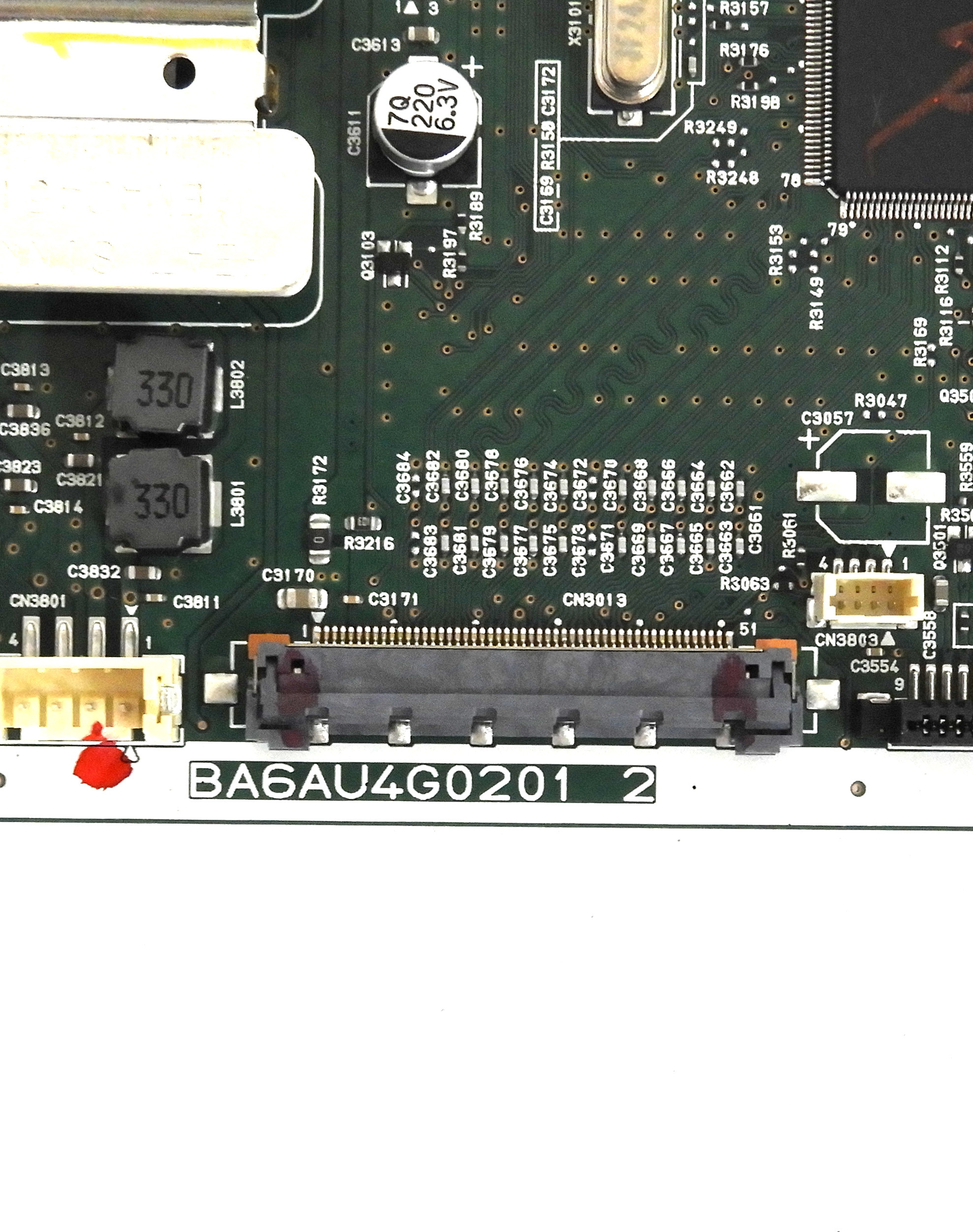 Sanyo FW50D48F Main Board BA6AU4G0201 2 For (ME1 Serial) - Image 2