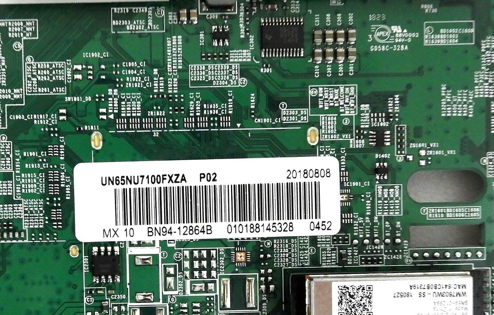 Samsung UN65NU7100F Main Board BN94-12864B - TV Parts Home