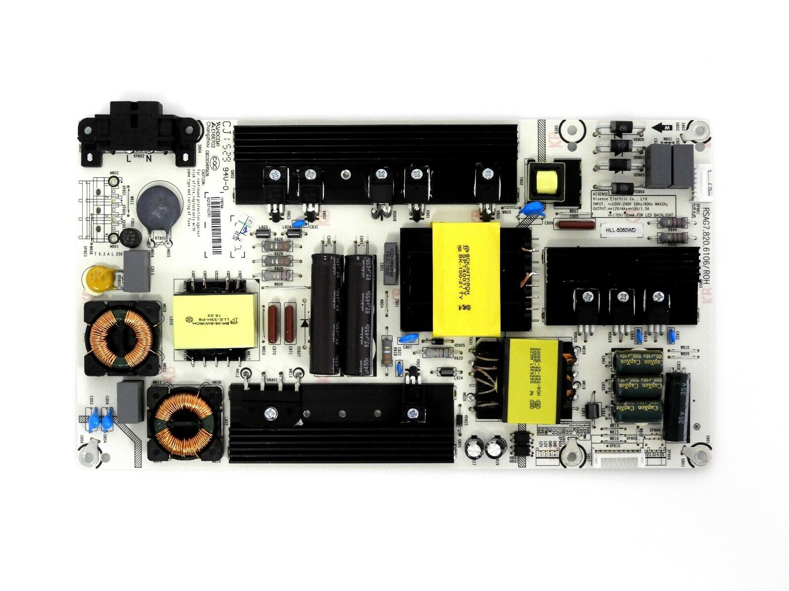 Hisense 55H6B Power Supply Board 178744 , RSAG7.820.6106/ROH