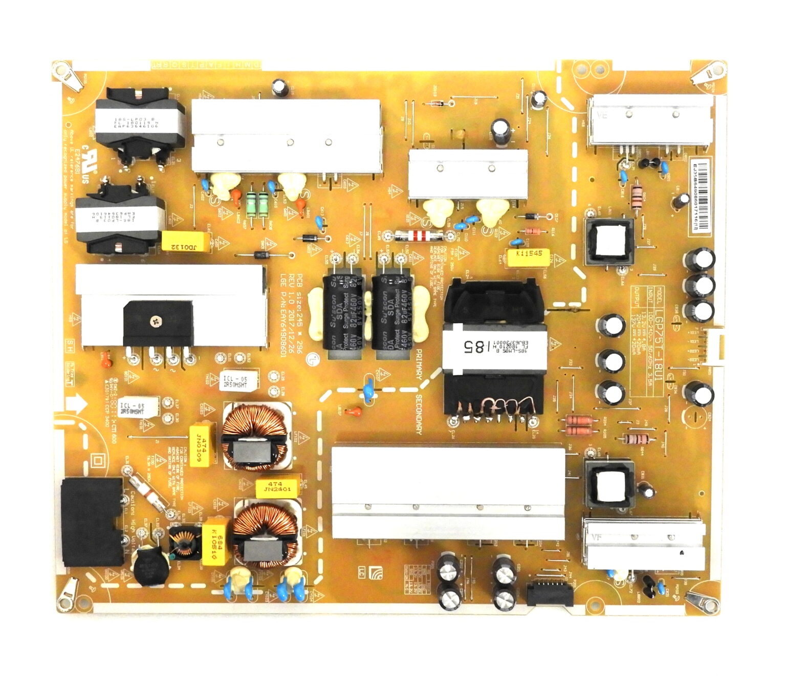 5 LED Strips For LG 75-Inch TVs – Fits 75UM6970PUB, 75UK6190PUB, 75UK6570PUB, 75UK6500PLA, 75UK65 Series