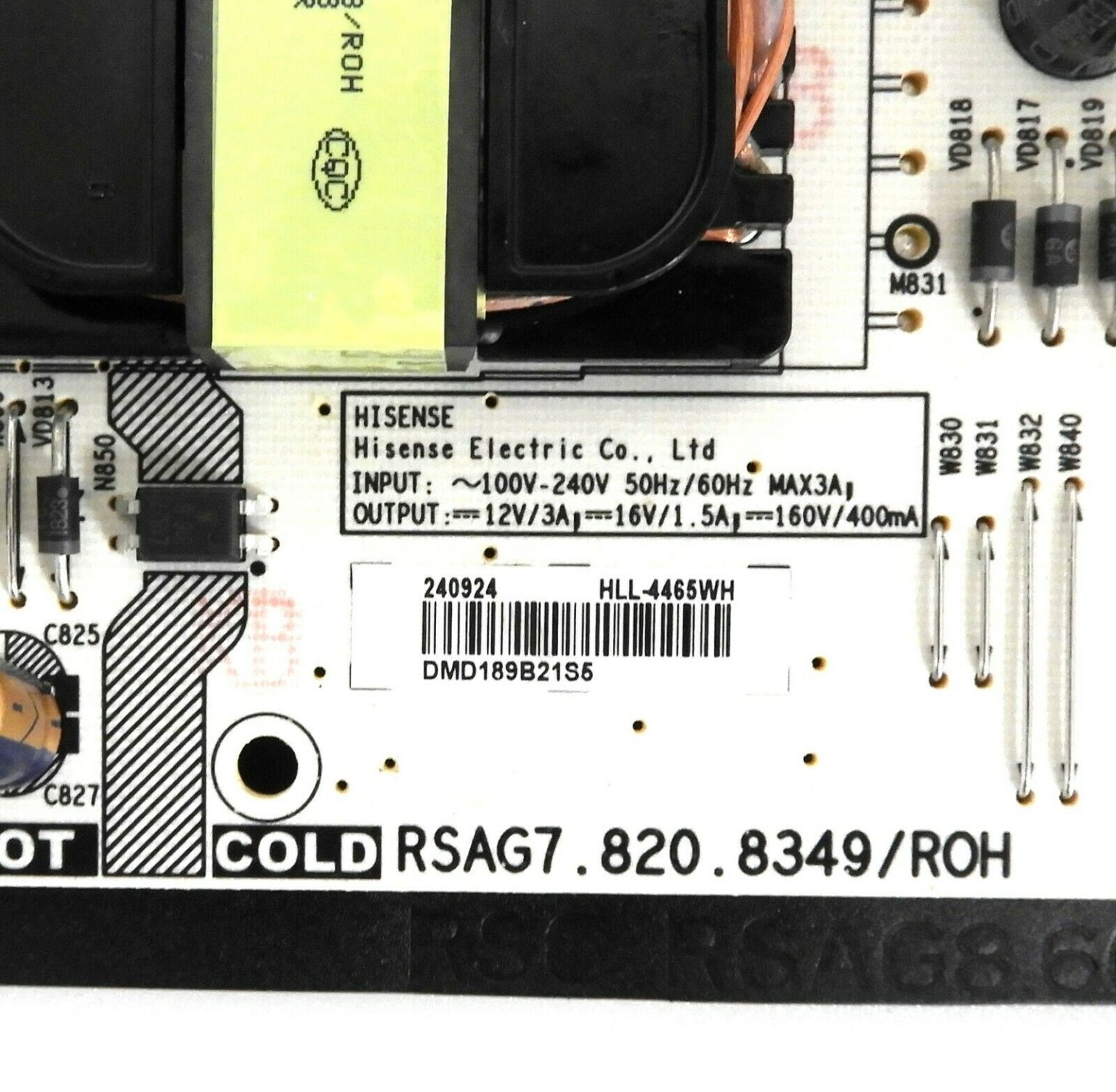 Sharp LC55Q7530U Power Supply Board 240924 TV Parts Home