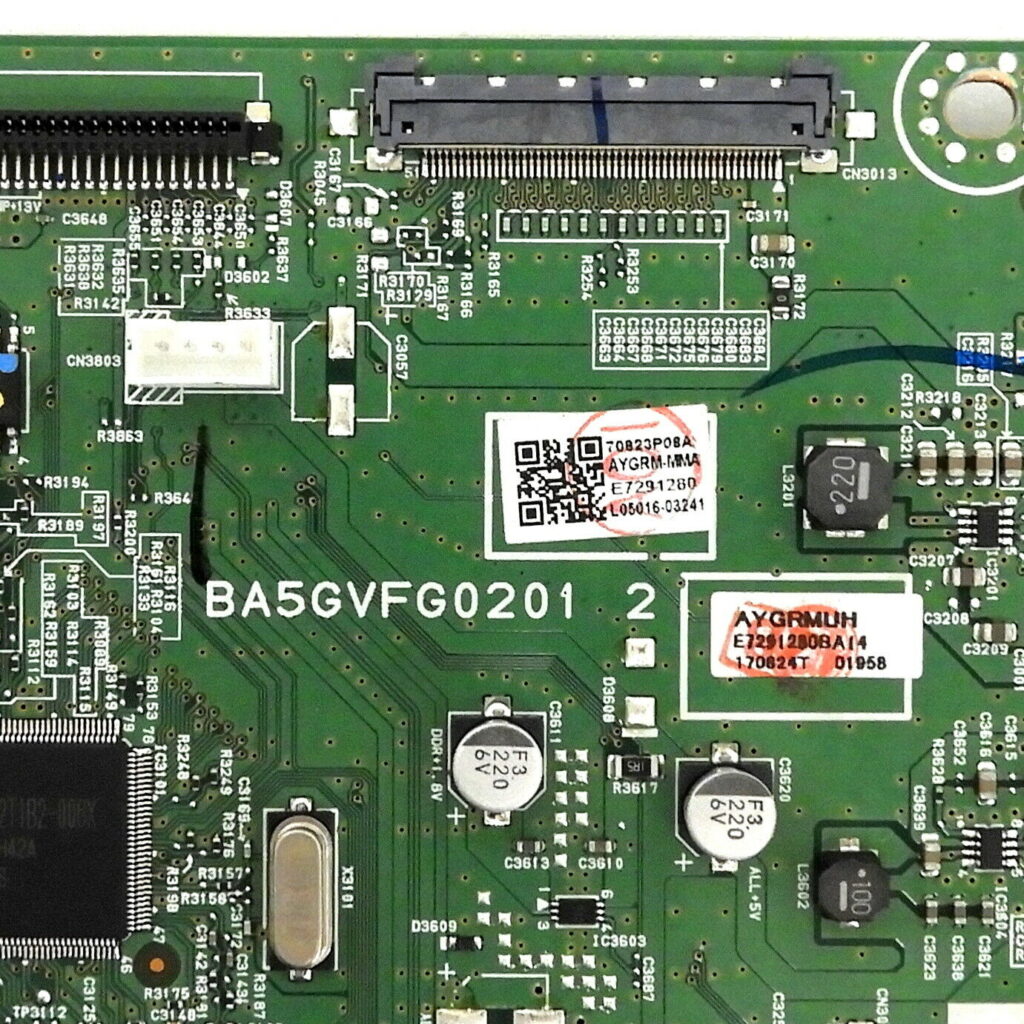 Sanyo FW55D25F B Main Board AYGRMUH, AYGRMMMA001 (DS9 serial) TV