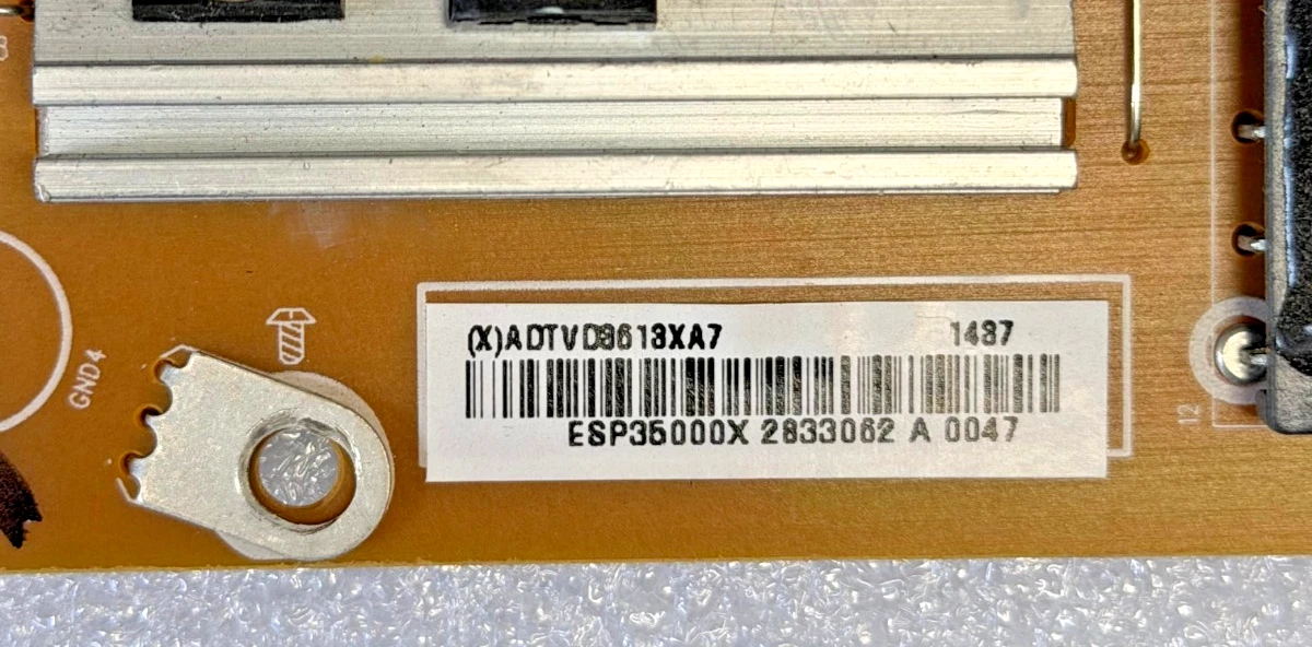 VIZIO M502I-B1 Power Supply Board ADTVD3613XA7, 715G6100-P04-003-002H - Image 2